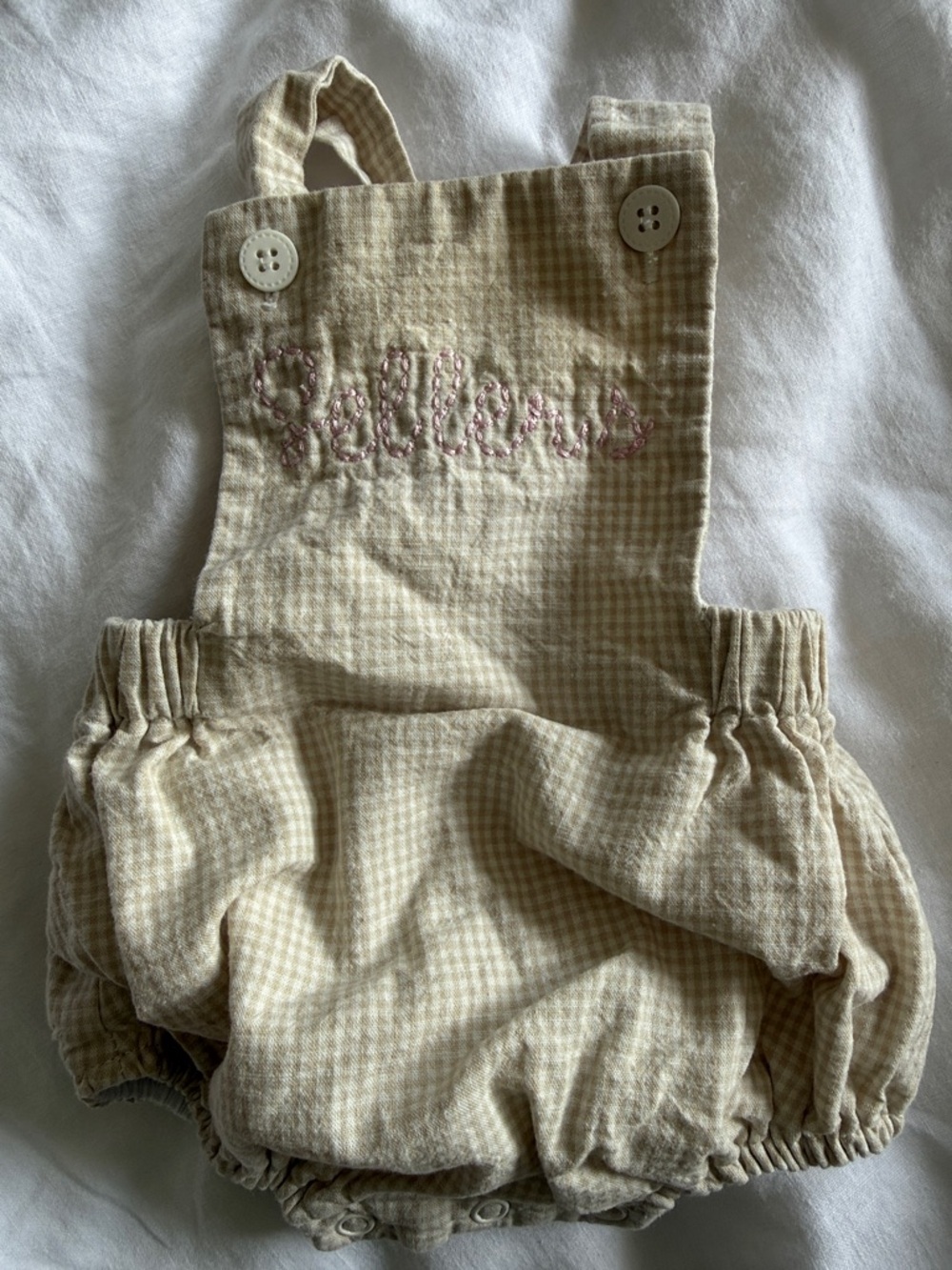 Newborn plaid bubble